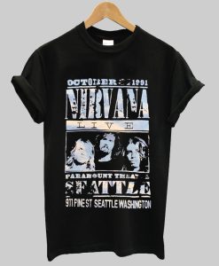 Nirvana Seattle Concert T Shirt