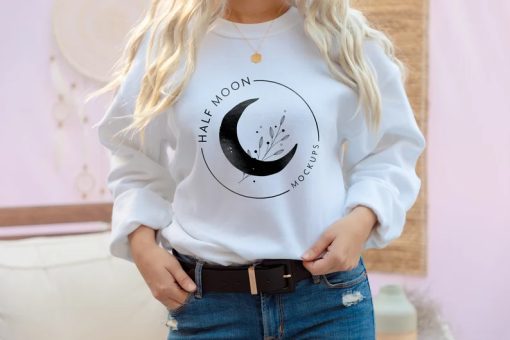 half moon mockups sweatshirt