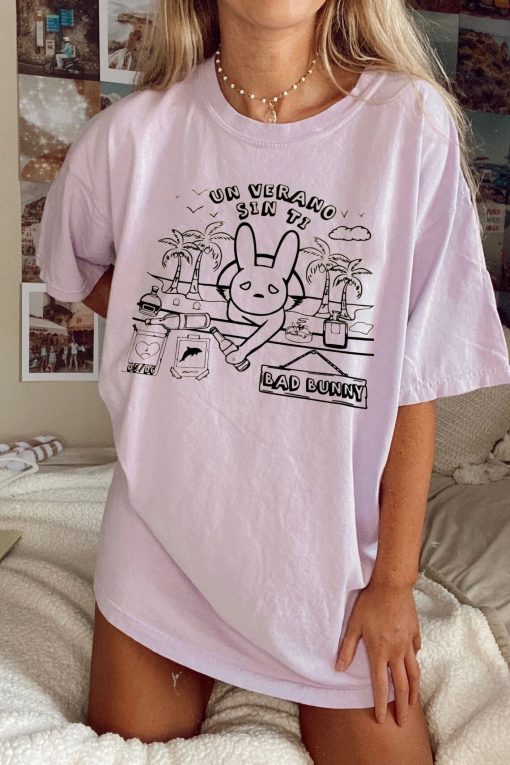 Bad bunny sad heart shirt