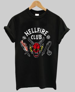 Stranger Things 4 Hellfire Club t shirt