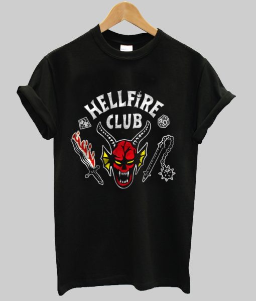 Stranger Things 4 Hellfire Club t shirt
