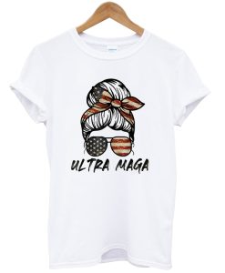 Ultra MAGA Funny Trump Biden American Flag USA Patriotic Shirt