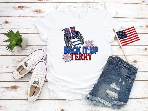 Back It Up Terry 4th Of July USA Flag Shirt