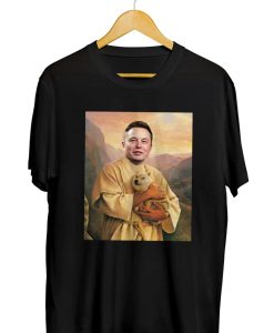 Elon Musk Holding Holy Doge T-Shirt