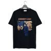 Johnny Cash USA Flag T Shirt