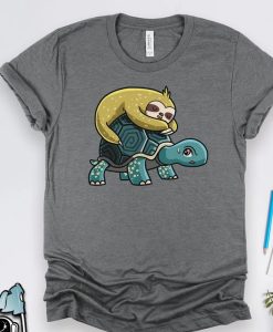 Sloth Riding Turtle T-Shirt
