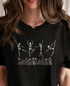 Ballet Dancing Skeletons tshirt