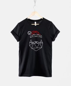 Geometric Santa Father Christmas T-Shirt