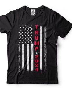 Trump 2024 American Flag Vintage T-Shirt