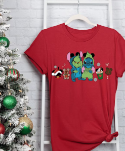 Grinch and Stitch Christmas Shirt