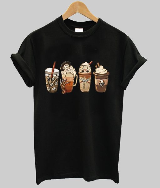 Horror Fall coffee Halloween Shirt