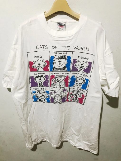 cats of the world tshirt