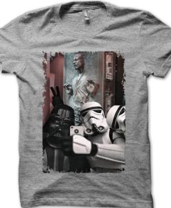 Star Wars StormTrooper Darth Vader Selfie tshirt