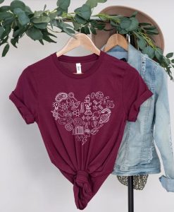 Science Heart tshirt