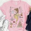 Beauty And The Beast Characters Sketched T-Shirt