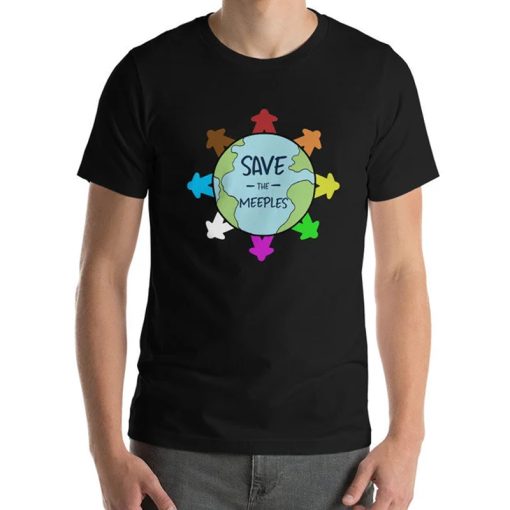 Save The Meeples Funny Board Game T-Shirt