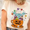 Halloween Monster Inc Pumpkin Teacup Shirt