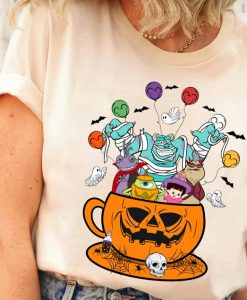 Halloween Monster Inc Pumpkin Teacup Shirt