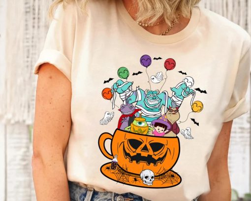 Halloween Monster Inc Pumpkin Teacup Shirt
