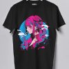Anime Girl Smoking Unisex T-Shirt