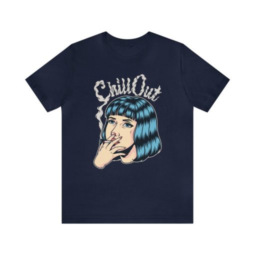 Chill Out Smoking Girl T-Shirt