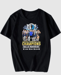 Dallas Mavericks 3 Times Champions Western Conference T Shirt SD