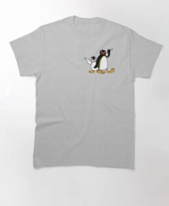 Pingu waving penguin Cute Tshirt thd